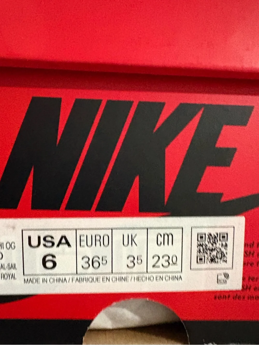 Air Jordan 1 Retro High OG Reverse Laney US W6